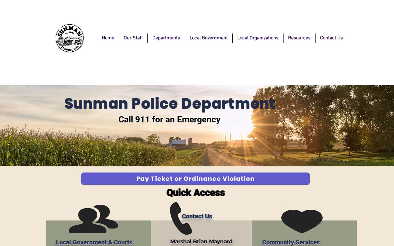 Sunman police contact for Ripley County most wanted and warrant routing